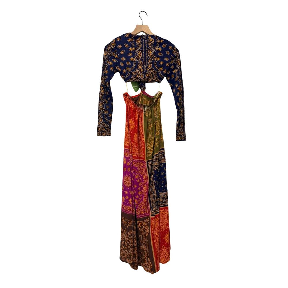 NWT Farm Rio Bandana Dream Cut Out Maxi Dress - Picture 5 of 6